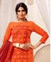 Picture of Comely Orange Cotton Salwar Kameez