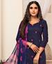 Picture of Admirable Navy Blue Cotton Salwar Kameez