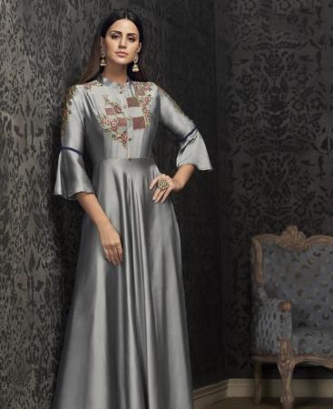 Picture of Graceful Grey Readymade Gown