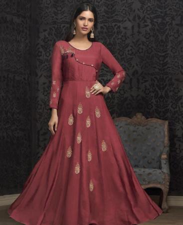 Picture of Classy Dark Pink Readymade Gown