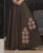 Picture of Beautiful Dark Brown Readymade Gown