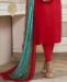 Picture of Shapely Red Cotton Salwar Kameez