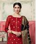 Picture of Alluring Red Straight Cut Salwar Kameez