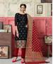 Picture of Classy Black Straight Cut Salwar Kameez