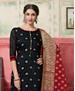 Picture of Classy Black Straight Cut Salwar Kameez