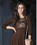 Picture of Comely Brown Readymade Gown