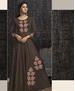 Picture of Beautiful Dark Brown Readymade Gown