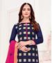 Picture of Superb Navy Blue Cotton Salwar Kameez