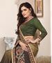 Picture of Appealing Dark Green & Olive Green Designer Saree