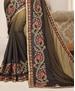 Picture of Appealing Dark Green & Olive Green Designer Saree