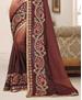 Picture of Magnificent Beige & Brown Designer Saree