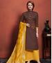 Picture of Fine Brown Cotton Salwar Kameez