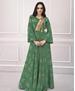 Picture of Comely Green Readymade Gown