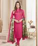 Picture of Excellent Dark Pink Cotton Salwar Kameez