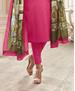 Picture of Excellent Dark Pink Cotton Salwar Kameez