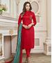 Picture of Shapely Red Cotton Salwar Kameez