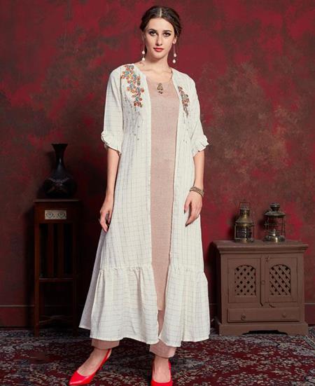 Picture of Fine Beige Kurtis & Tunic