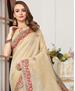 Picture of Graceful Cream Silk Saree