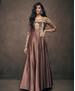 Picture of Superb Brown Readymade Gown