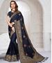 Picture of Radiant Navy Blue Designer Saree