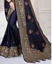 Picture of Radiant Navy Blue Designer Saree