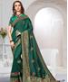 Picture of Amazing Pine Green Designer Saree