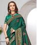 Picture of Amazing Pine Green Designer Saree