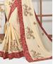 Picture of Pleasing Cream Designer Saree