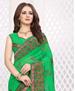 Picture of Well Formed Green Georgette Saree