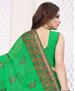 Picture of Well Formed Green Georgette Saree