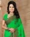 Picture of Magnificent Green Georgette Saree