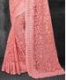 Picture of Splendid Pink Net Saree