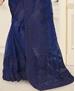 Picture of Superb Royal Blue Net Saree