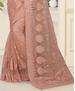 Picture of Classy Dusty Peach Net Saree