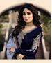 Picture of Ravishing Navy Blue Straight Cut Salwar Kameez