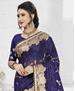 Picture of Superb Navy Blue Georgette Saree