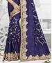 Picture of Superb Navy Blue Georgette Saree