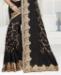 Picture of Comely Black Georgette Saree