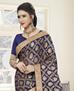 Picture of Admirable Navy Blue Georgette Saree