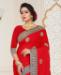 Picture of Beautiful Red Casual Saree