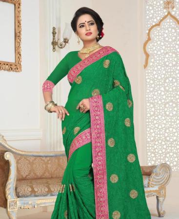 Picture of Pretty Green Casual Saree