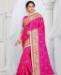 Picture of Good Looking Rani Pink Silk Saree