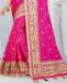 Picture of Good Looking Rani Pink Silk Saree