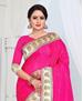 Picture of Beautiful Rani Pink Silk Saree