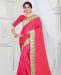 Picture of Splendid Fuschia Pink Silk Saree