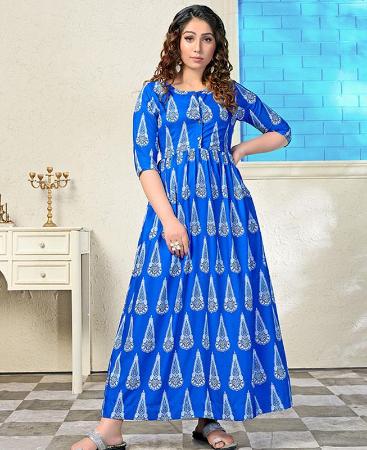 Picture of Fine Blue Readymade Gown