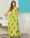 Picture of Radiant Green Yellow Readymade Gown