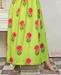 Picture of Radiant Green Yellow Readymade Gown