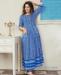 Picture of Lovely Steel Blue Readymade Gown