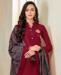 Picture of Gorgeous Maroon Straight Cut Salwar Kameez